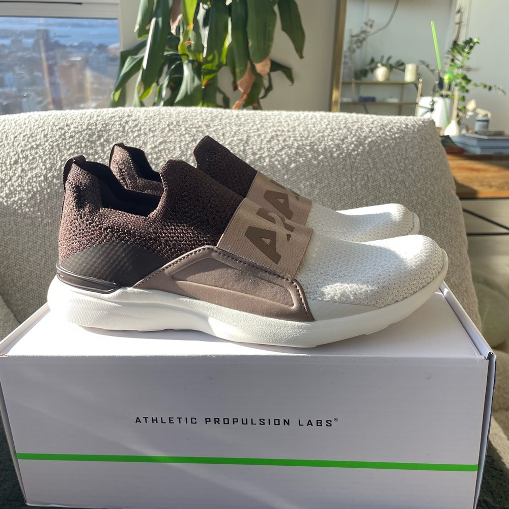 APL Women's Athletic Shoes in Brown and Cream